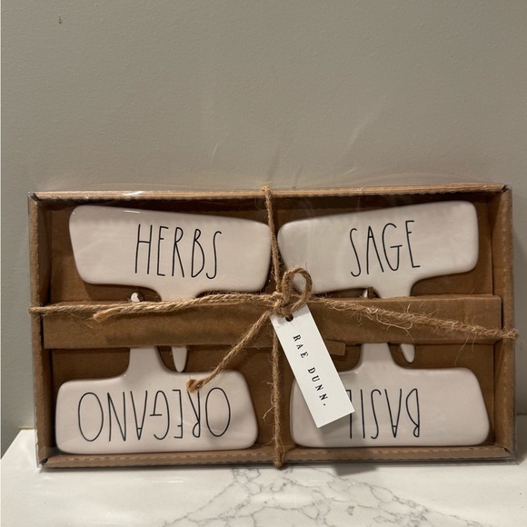 Rae Dunn White Herb Label Set - Picture 2 of 6